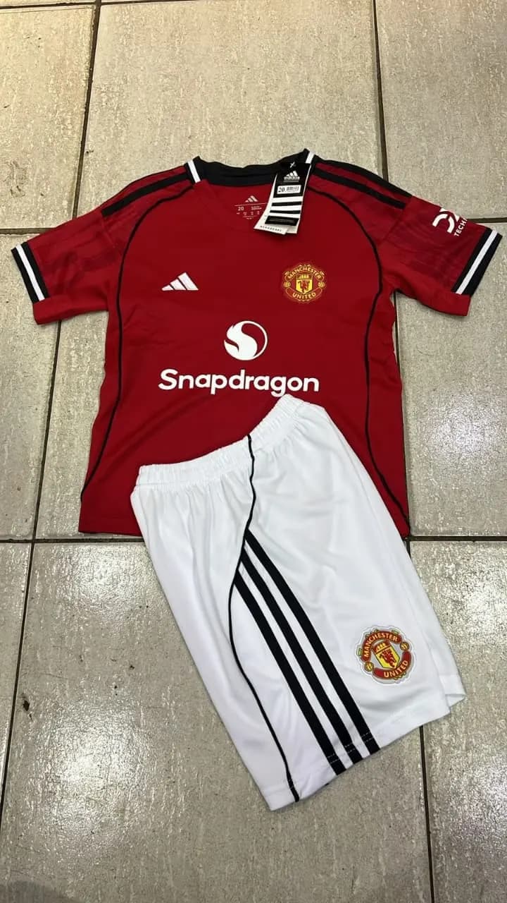 Manchester United Kids 25/26 Home Jersey